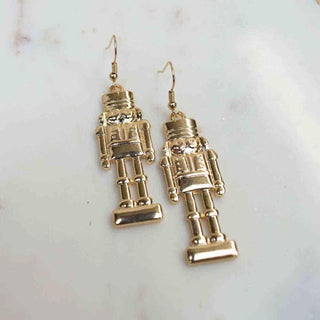 Nutcracker Earrings Gold
