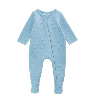 Quilted Blue Football Sleeper