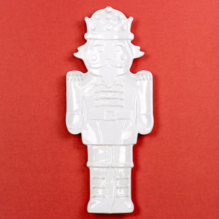 Nutcracker Shaped Platter White