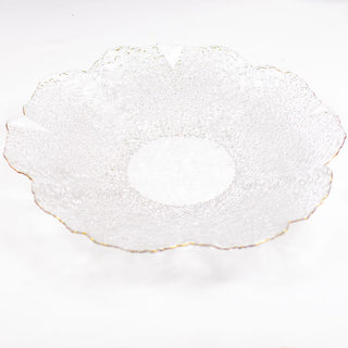 Cannes Glass Serving Bowl Gold 12.5"