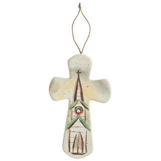 Church Ceramic Nativity Cross