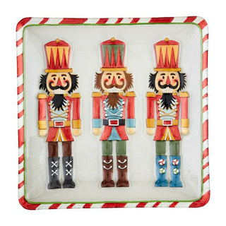 Glass Nutcracker Platter
