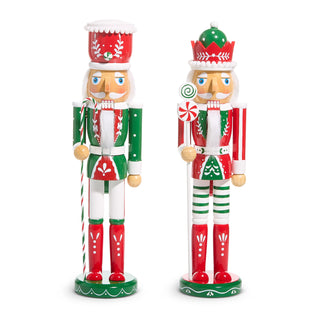 15" Peppermint Nutcracker Decor