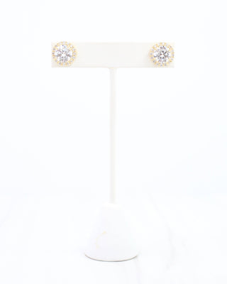 Winslow Embellished CZ Stud Earring Gold