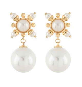 Big Pearl Antique Earring