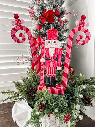 Pinkmas Nutcracker Decor