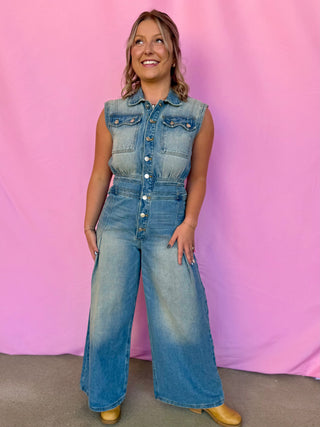 Blue Jean Beauty Jumpsuit