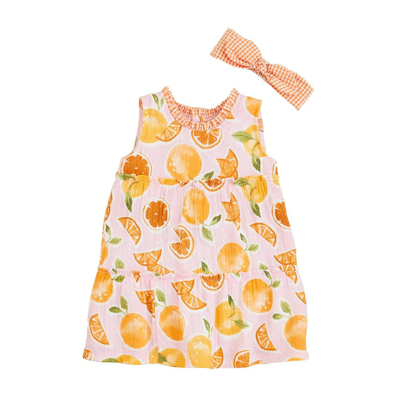Orange Toddler Dress Set