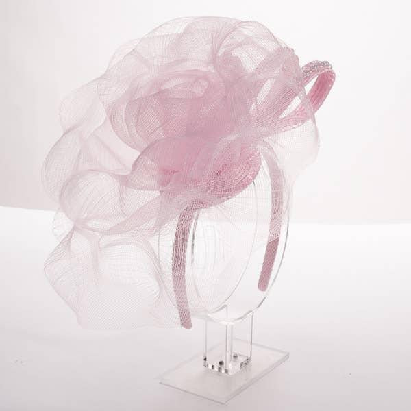 Rose With Beads Fascinator Pin