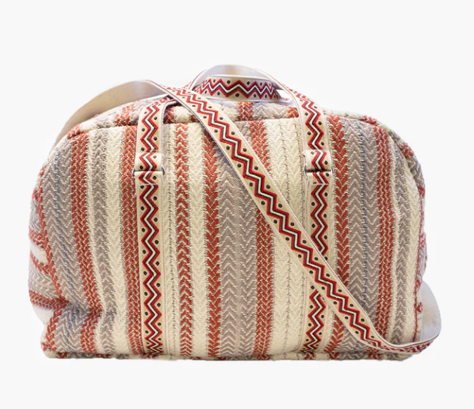 Rust Woven Duffle Bag Darling State of Mind