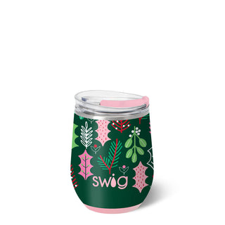 Merry Mistletoe Swig Wine Cup 12oz
