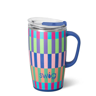 Brite Stripe Swig Travel Mug 18oz