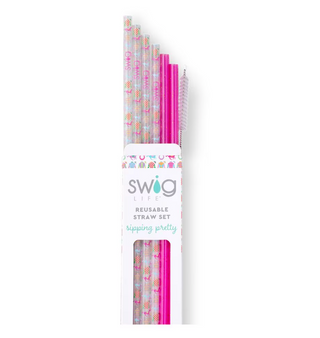 Go Baby Go Reusable Straw Set