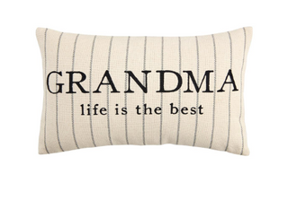 Grandma Striped Pillow