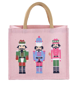 Nutcracker Gift Tote Pink 12x10x8