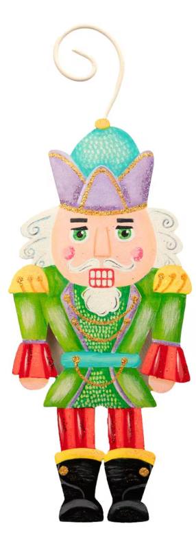 Yellow & Green Crown Nutcracker Decor