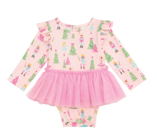 Nutcracker Print TuTu Crawler