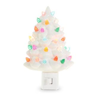 6 "Vintage White Tree Night Light