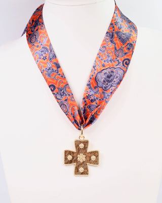 Carol Small Cross Charm Gold