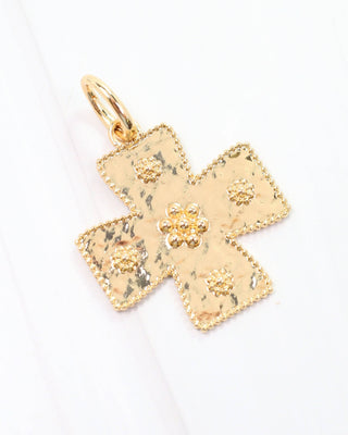 Carol Small Cross Charm Gold