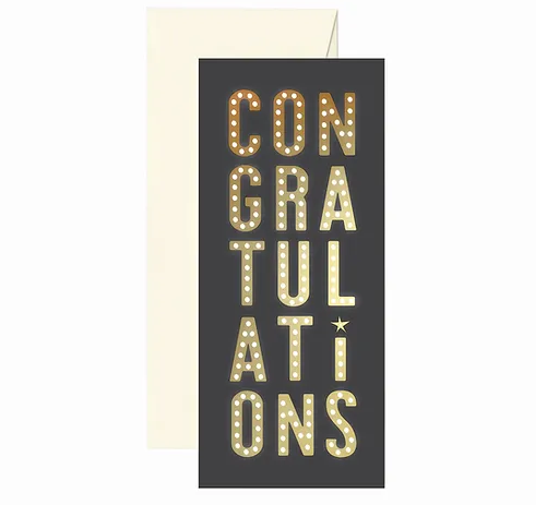 Congrats Marquee Greeting Card