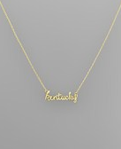 Kentucky Cursive Necklace