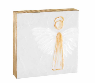 Large Angel Block Plaque