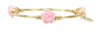 Bourbon & Boweties Light Pink Mini Rose Bangle