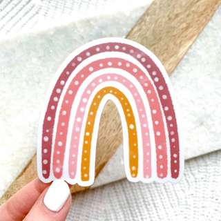 Pink & Yellow Rainbow Sticker