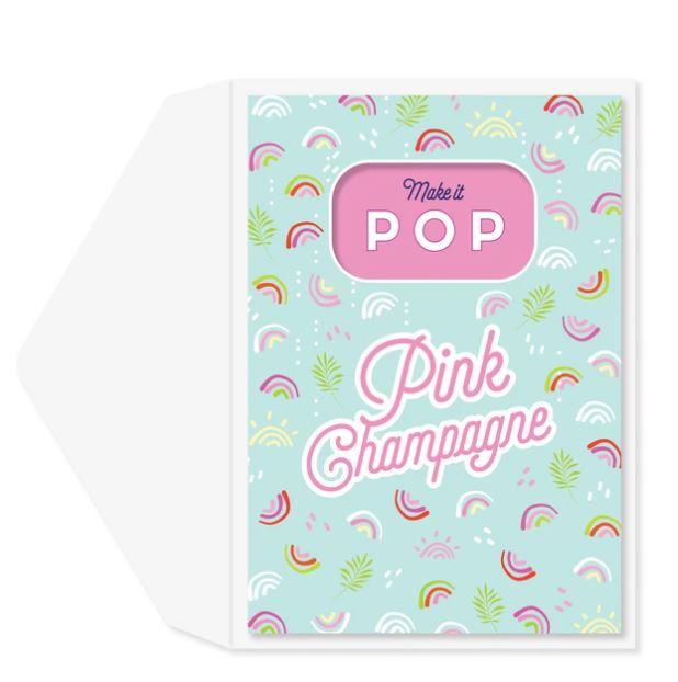 Pop Champagne Congrats Card