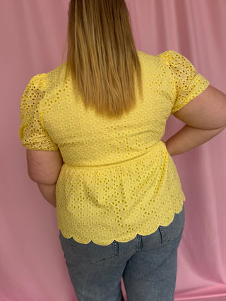 Celebration Eyelet Top- Curvy