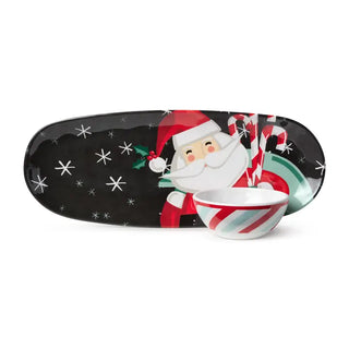 Christmas Whimsy Santa Melamine Tray