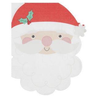 Santa Face White Lunch Napkin