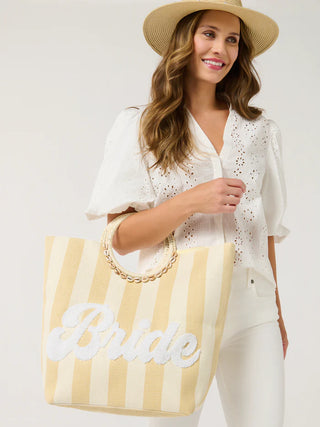 Natural Bride Stripe Tote