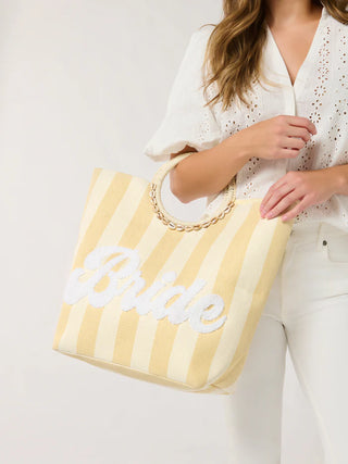 Natural Bride Stripe Tote