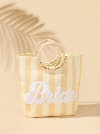 Natural Bride Stripe Tote
