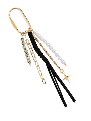 Black Tassel Bag Charm