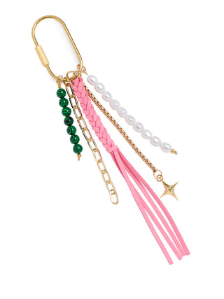 Pink Tassel Bag Charm