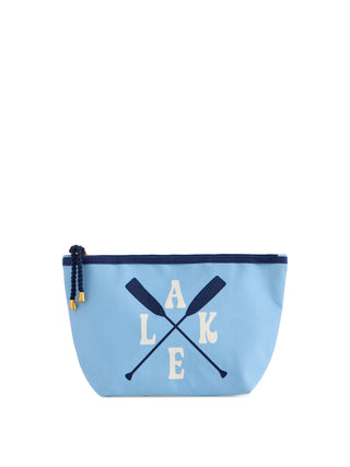 Light blue pouch with 'Lake' and oar design on a white background