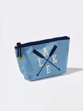 Blue pouch with 'Lake' text and oar graphics on a white background