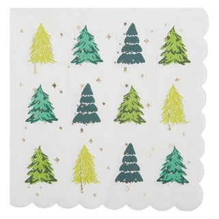 Holiday Trees Beverage Napkin