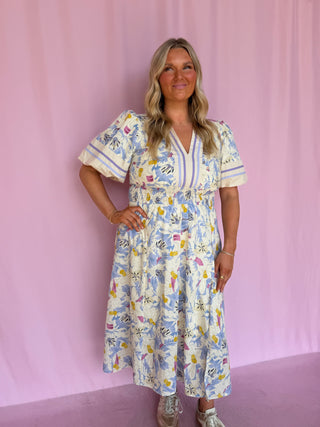 Soft Bloom Floral Dress- Curvy
