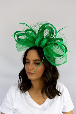 Green Winning Wager Fascinator