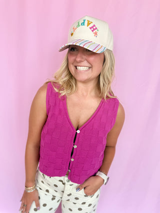 Basket Weave Vest