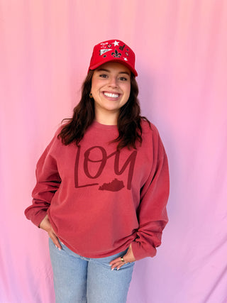 Lou Red Sweatshirt