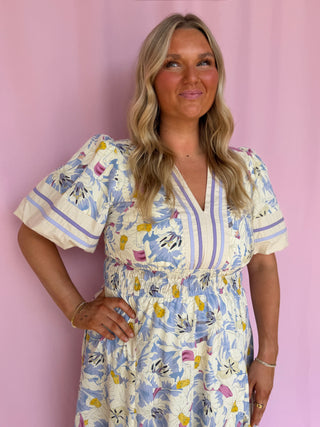 Soft Bloom Floral Dress- Curvy