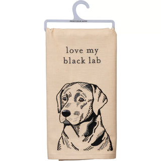 Black Lab Tea Towel