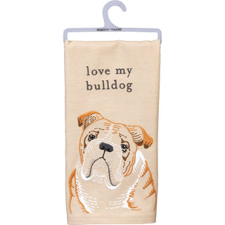 Bulldog Tea Towel