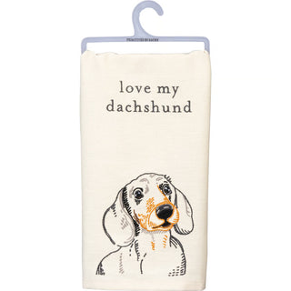 Dachshund Tea Towel