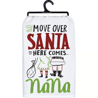Move Over Santa- Nana Tea Towel